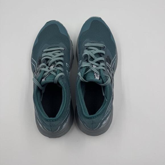 Asics Womens F130722 Green White Digital Camo AmpliFoam Size 9 Athletic Shoes - Picture 1 of 7